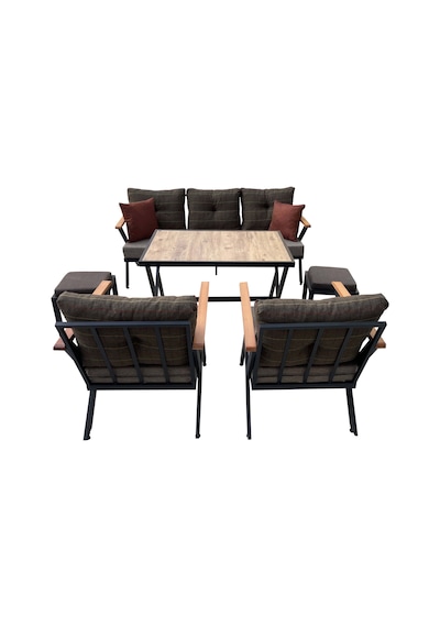 Vega 'N' Model Deluxe Bahçe&Cafe&Balkon Takımı Siyah