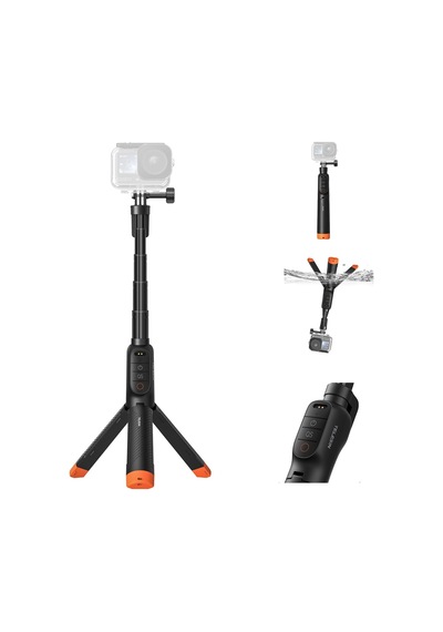 Bluetooth Yüzen Selfie Çubuğu Tripod, Djı Osmo Action 6 5 Pro 4 İçin Su Geçirmez Uzatılabilir 3'ü 1 Arada El Kavr