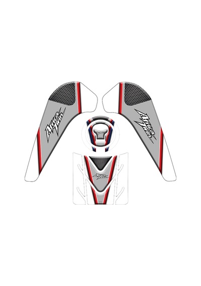 GOGO TANK PAD 004 GRİ-BEYAZ-KIRMIZI HONDA AFRICA TWIN