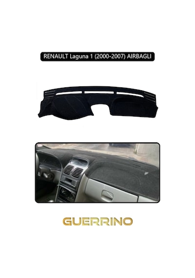 Renault Laguna 1 2000-2007 Aırbaglıtorpido Koruma Halısı Siyah Kenar
