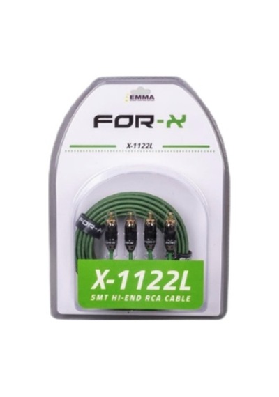 For-x X-1122L Profesyonel Bakır RCA Kablo