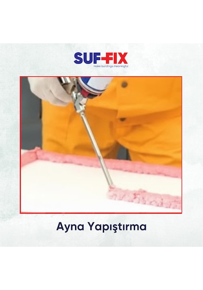 Suf-fix 690 Pu Yapıştırıcı Köpük 750ml Mantolama Eps Xps Levha Montaj Köpüğü 750 Ml
