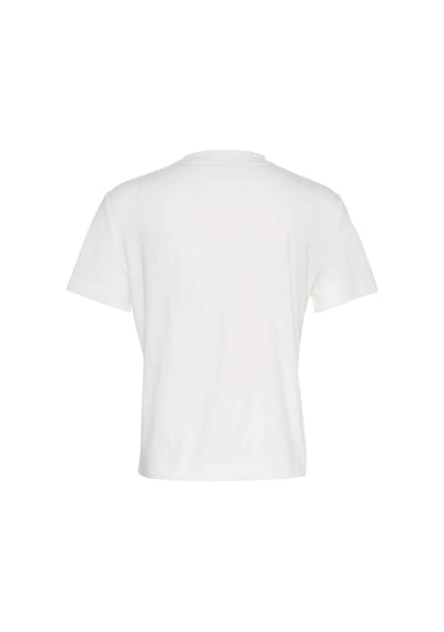 Calvin Klein Ss Fitted Script Beyaz Kadın T-shirt-11117 Beyaz Calvin Klein Ss Fitted Script Beyaz Kadın T-shirt-11117 Beyaz