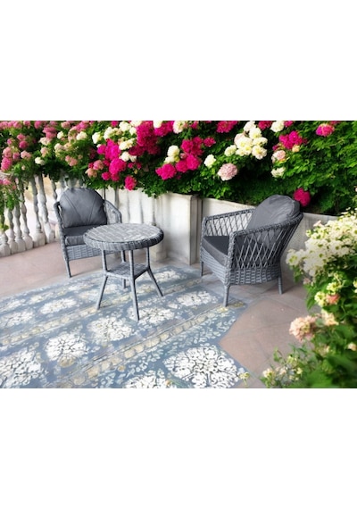 Monalin Mobilya Miami Gri 2 Kişilik 1-1-masa Rattan Örgü Bahçe & Balkon & Teras Oturma Grubu Minderli & Camlı & Masalı Takım Gri Monalin Mobilya Miami Gri 2 Kişilik 1-1-masa Rattan Örgü Bahçe & Balkon & Teras Oturma Grubu Minderli & Camlı & Masalı Takım Gri