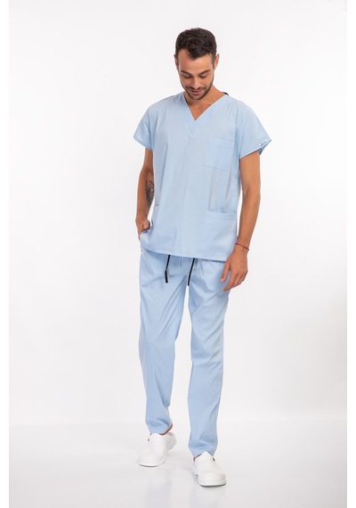 Nur Medikal Giyim Unisex Soft Likra Bebe Mavi Hemşire Ve Doktor Üniforması Cerrahi Takım Scrubs Bebe Mavi Nur Medikal Giyim Unisex Soft Likra Bebe Mavi Hemşire Ve Doktor Üniforması Cerrahi Takım Scrubs Bebe Mavi