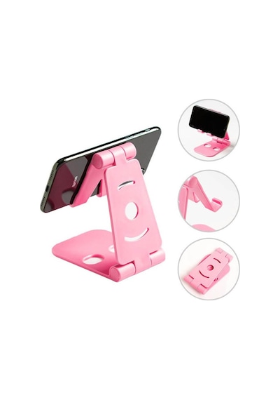 Masaüstü Telefon Tutucu Stand Katlanabilir Mobil Stand Pembe 519056414