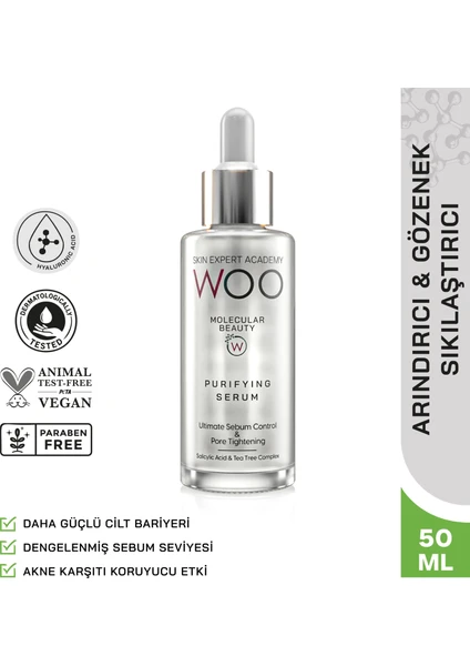 Woo Skin Expert Academy Purifying Serum Akne Karşıtı 50 Ml