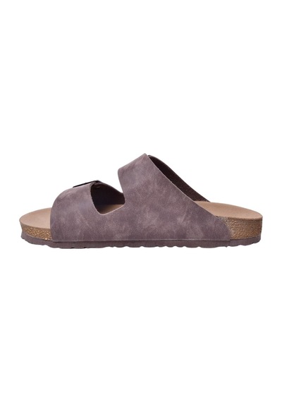 Fly Soft S903-002 Erkek İki Tokalı Mantar Tabanlı Yazlık Comfort Terlik Kahve Siyah