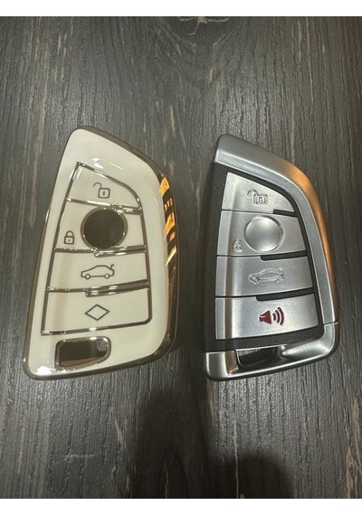 Gma Keys Bmw G30,g20,g10,g40 Vb.smart Nano Yüksek Kalite Silikon Kumanda Kılıfı Beyaz