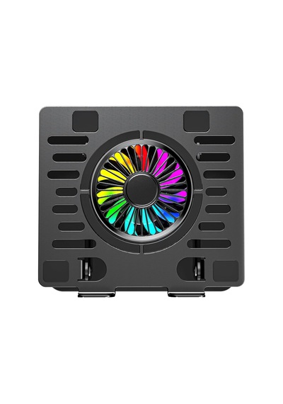 Addison Ad-rc36 Fanlı Rgb Işıklı 360 Derece Dönebilen Ayarlanabilir Çelik/alüminyum + Kaymaz Silikon Ped Metal Laptop Stand Rc36 Siyah