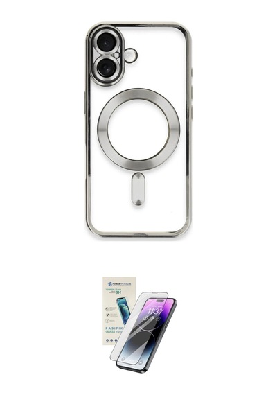 Cep 20-26 Apple Uyumlu İphone 16 Kılıf Nova Işık Özel Seri İkili Koruma Seti Najmaddin Mavi
