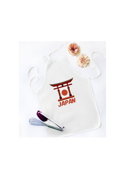 Bk Gift Japan Tasarımlı Beyaz Mutfak Önlüğü - Model 1