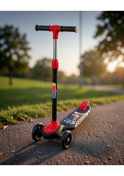 Çocuk Scooteru 3 Tekerlekli Uczzcnsscooter Siyah