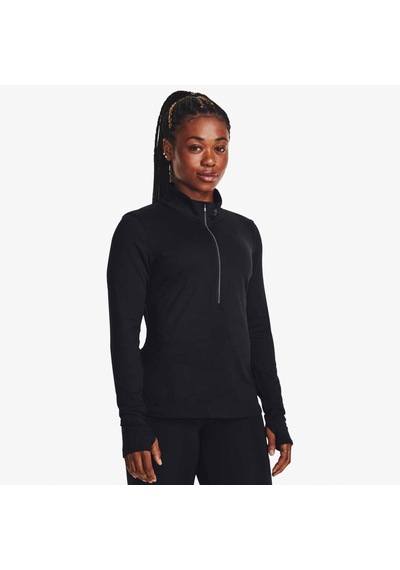 Under Armour Launch Pro Half Zip Kadın Siyah Koşu Sweatshirt 1379349 Siyah