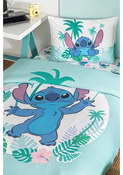 Özdilek Lisanslı Tek Kişilik Çocuk Pike Takımı-stitch Summer Mint