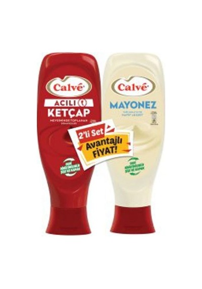 Calve 600gr Acılı Ketçap Light Mayonez 540gr