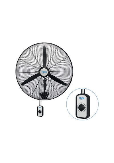 Hims 75cm 30inç Sanayi Tipi Duvar Tipi Kablolu Anahtarlı Vantilatör 210w Hef-da750
