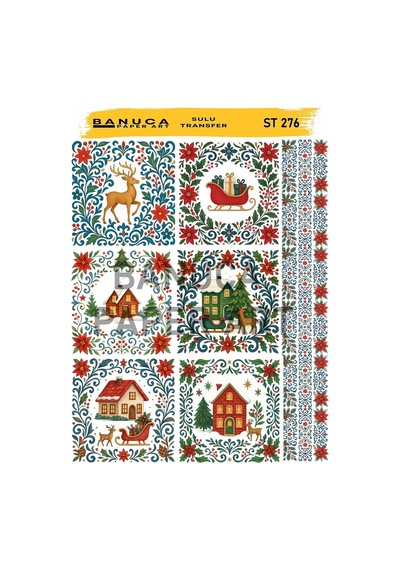 Sulu Transfer Kağıdı Banuca St-276 25 35 Cm