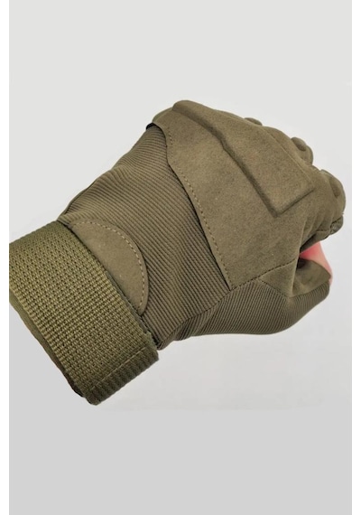Single Sword Haki/xl Strongclaw Strongclaw Sc-1002 Kısa Parmak Koruyucu Ve Outdoor Eldiveni Dayanıklı Operasyon Modeli Sürüş Eldiveni