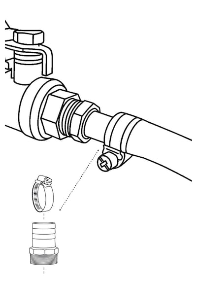 Paslanmaz Hortum Rekoru - 2inç Rekor + Kelepçe Set - Krom Çelik Hortum Ucu - 304 Kalite 2''