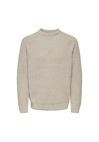 Only & Sons Onsjoın Rlx Ls Raglan Knıt Erkek Gri Kazak - 22034670 Gri