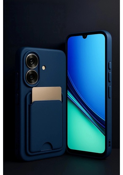 Durukar Realme Note 60 Kelvin Kartvizitli Silikon - Bordo