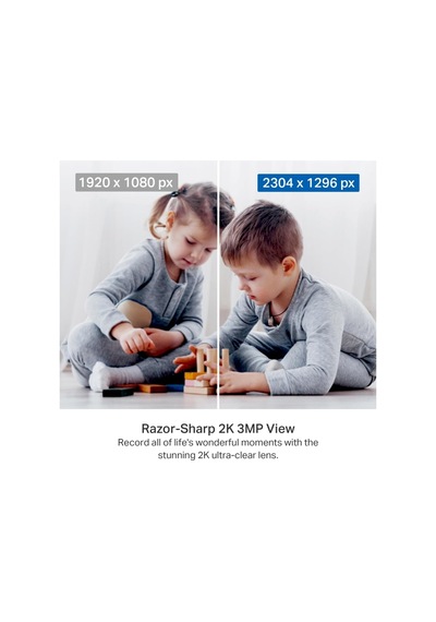 Tapo C211 2-pack 2k 3mp Yatay Ve Dikey Ev Güvenliği Wi-fi Kamerası 2'li