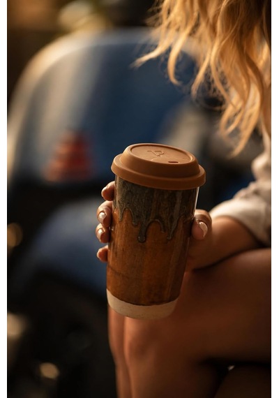 Travel Mug - Element Serisi - Terra Beyaz - Çok Renkli