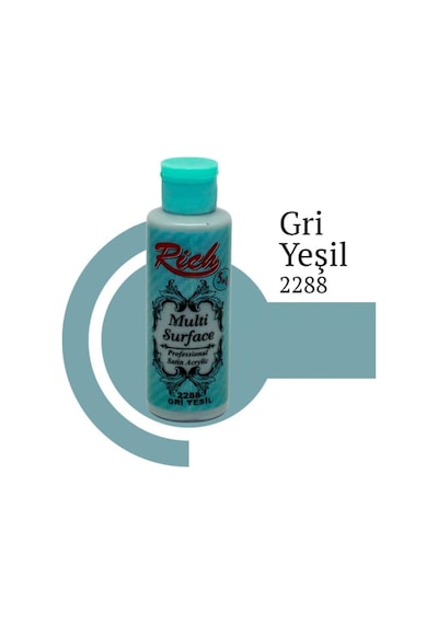 Rich Multi Surface 2288 Gri Yeşil Akrilik Boya 120 Cc