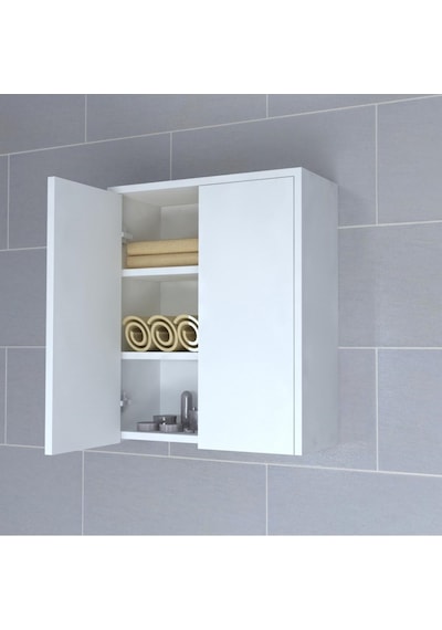Mobilique Twin Beyaz Banyo Dolabı 600-00-198 Çok Renkli