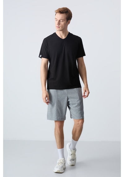 Air Jones Tommy Life Gri Melanj Pamuklu Kalın Yumuşak Dokulu Standart Fit Basic Erkek Şort - 81277 GRI MELANJ Air Jones Tommy Life Gri Melanj Pamuklu Kalın Yumuşak Dokulu Standart Fit Basic Erkek Şort - 81277 GRI MELANJ