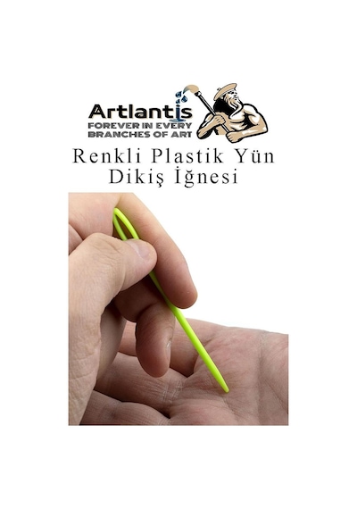 Renkli Plastik Yün İğnesi 9 Cm 30 Adet Plastik Dikiş İğnesi Plastik Örgü Dikme İplik İğne Dokuma İğnesi