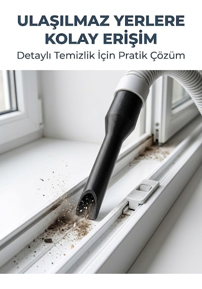 Elektrikli Süpürge Başlığı, Dar Yerleri Süpürmek İçin Süpürge Başlığı Süpürge Aksesuarı Uzun İnce Elektrikli Süpürge Uc