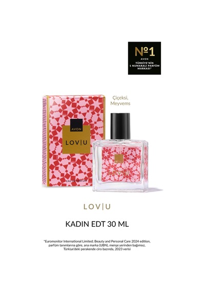 Lov U Kadın Parfüm Edt 30 Ml. Çiçek