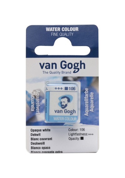 Van Gogh Watercolour Pan Opaque White 106 Çok Renkli
