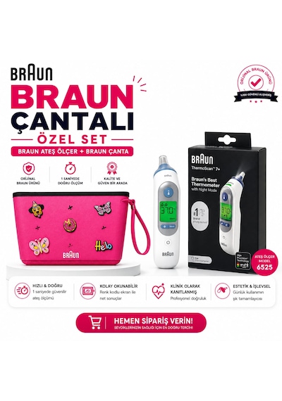 Braun Ateş Ölçer 6525 + Çanta