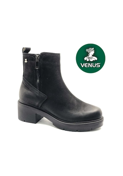 Venüs 2454601k Kadın Deri Klasik Bot Sıyah