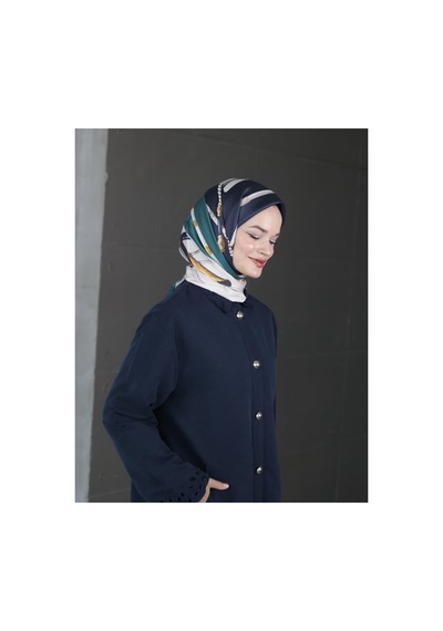 Bushu Cool Belt Twill Eşarp mavi