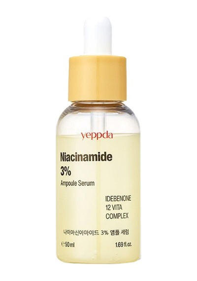 Yeppda %3 Niacinamide İçeren Aydınlatıcı Vegan Serum Yeppda Niacinamide %3 Ampoule Serum 50 ML Büyük Boy