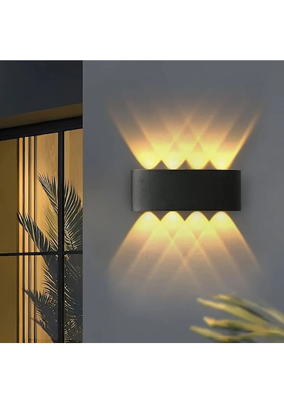 Cata Ct-8013g 15w Kapri Led Aplik Dış Mekan Günışığı Siyah