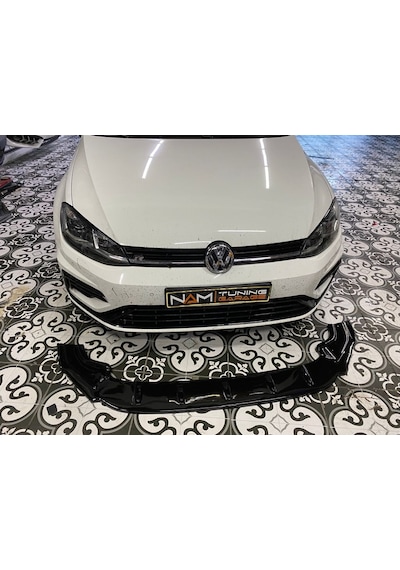 Vw Golf 7 - 7.5 R Ön Tampon Lipi Plastik Piano Black
