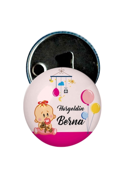 Famous Bebek Şekeri Magnet Bebek Mevlüt Hediyelik Isimli Kapak Açacak  (434856223)