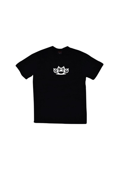 Stoned&Fame Erkek Siyah Five Finger Death Punch Baskılı T-shirt SIYAH Siyah