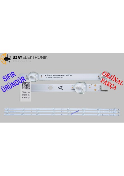 Vestel Uyumlu 39H9400, FİNLUX 39FX420H, HI-LEVEL 39HL550 LED BAR TAKIMI