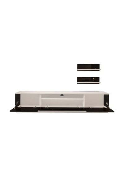 Decoraktiv Trio 4s Mdf Tv Ünitesi Tv Sehpası Beyaz - Siyah