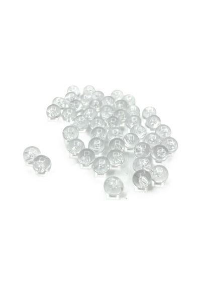 Kabak Plastik Boncuk 4-6-8 Mm 4 Mm / Beyaz