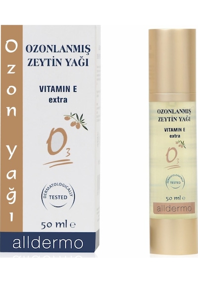 Alldermo Ozonlanmış ZeytinÖzlü Bakım Yağı Ozon Özlü Bakım Yağı 50 ML
