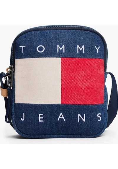 Tommy Jeans Tjm Archive Denim Reporter Erkek Mavi Çanta Am0am138141af Mavi