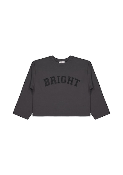 Civil Girls Bright Baskılı 10-13 Yaş Sweatshirt - Gri Antrasit