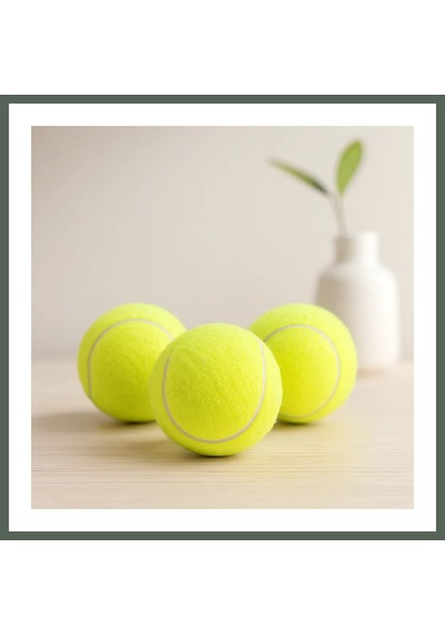 Bezos 3'lü Tenis Kort Topu - Poşetli Kartela Ambalaj Bzstk
